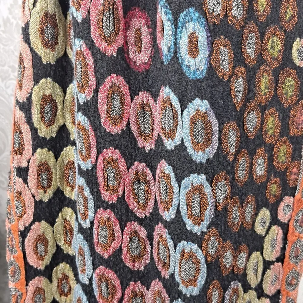Silk Blend Oblong Scarf Fall Colors Fringed Ends Made in Nepal